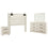 Cambeck Queen Panel Headboard Bed with Dresser