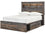Drystan Full Bookcase Bed with 4 Storage Drawers with Mirrored Dresser, Chest and 2 Nightstands (PKG003345)