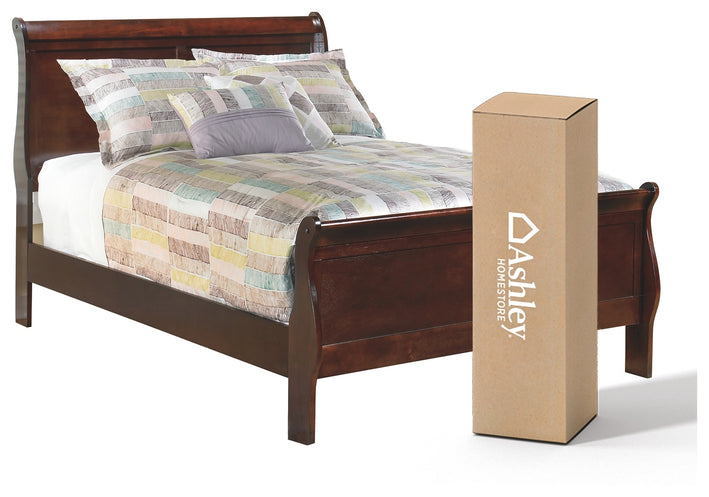 Alisdair Twin Sleigh Bed with Mattress(PKG000505 )