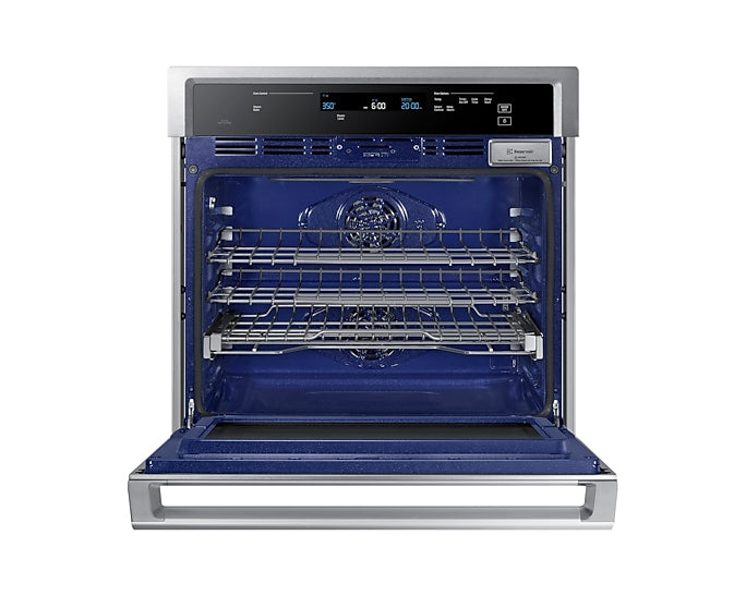 30" 5.1 cu. Ft. Smart Single True Dual Convection Wall Oven with Steam Cook (NV51K6650SS)