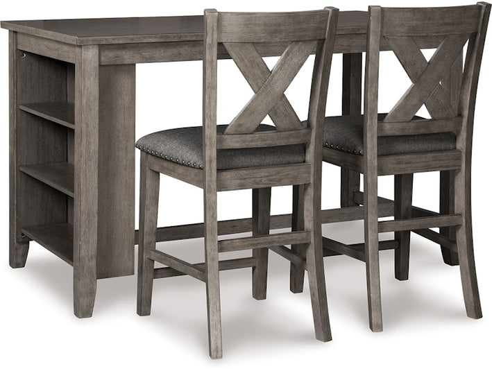 Caitbrook Counter Height Dining Table and 2 Barstools(PKG014916 (D388-13,D388-124(2)))