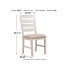 Skempton Dining UPH Side Chair (2/CN)(D394-01)