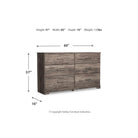 Ralinksi Twin Panel Bed with Dresser (PKG016238)