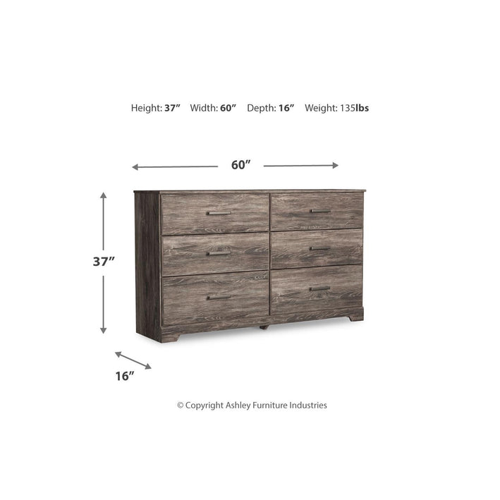 Ralinksi Twin Panel Bed with Dresser (PKG016238)