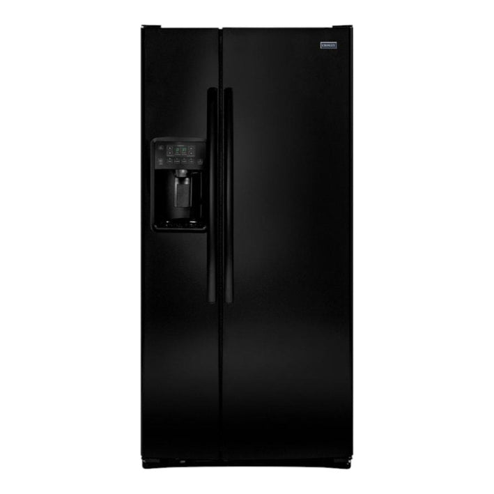 CROSLEY 25.6 Cubic Foot Side -By-Side Refrigerator Black  (CRSEH267AB)