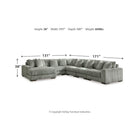 Lindyn 6-Piece Sectional with Ottoman