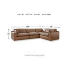 Emilia 4-Piece Sectional with Ottoman