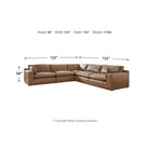 Emilia 5-Piece Sectional with Ottoman