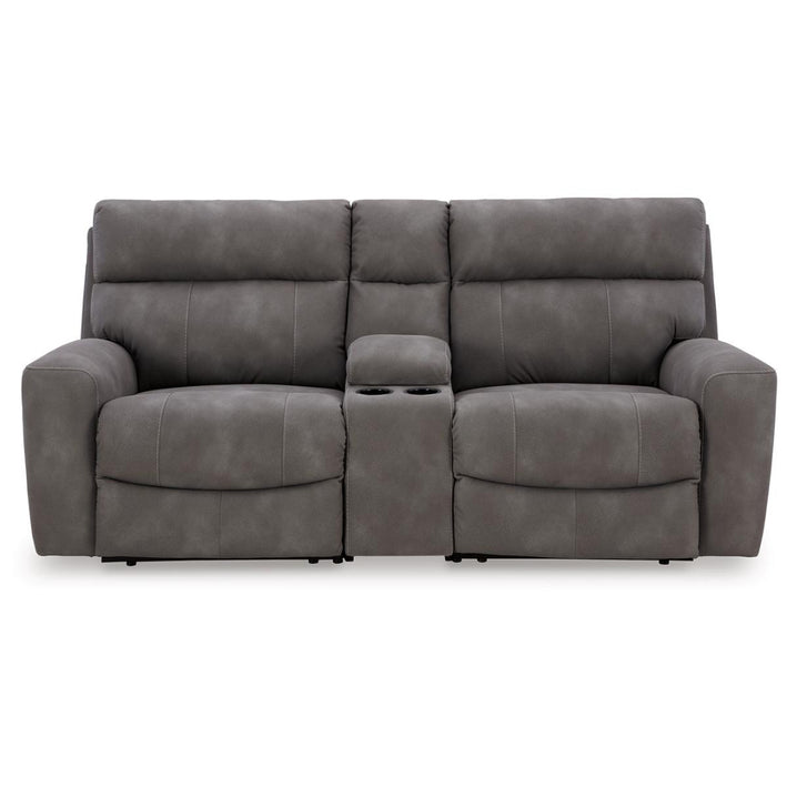 Next-Gen DuraPella 3-Piece Power Reclining Sectional Loveseat with Console