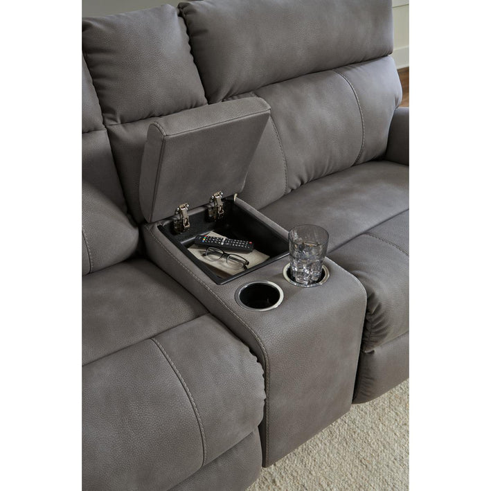 Next-Gen DuraPella 3-Piece Power Reclining Sectional Loveseat with Console