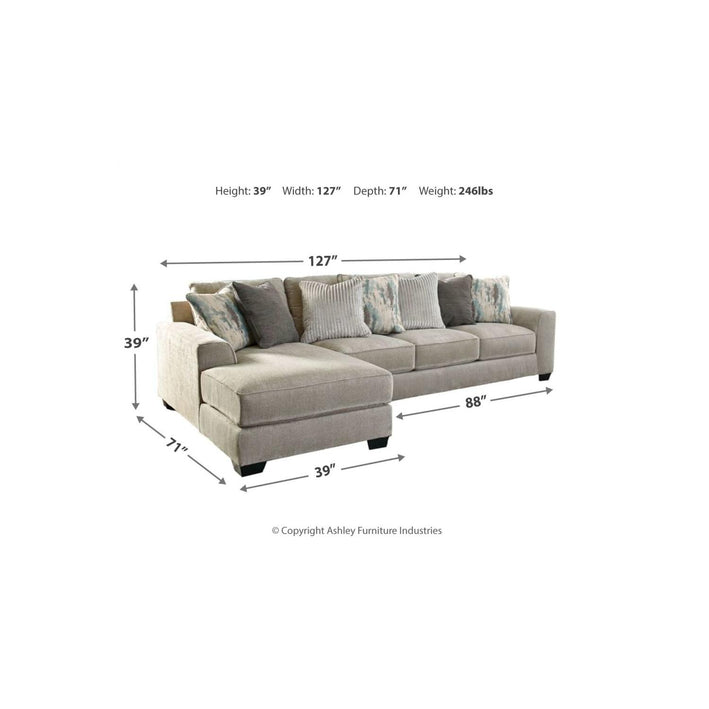 Ardsley 2-Piece Sectional with Ottoman