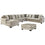 Ardsley 5-Piece Sectional with Ottoman