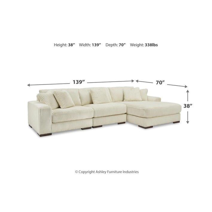 Lindyn 3-Piece Sectional with Ottoman