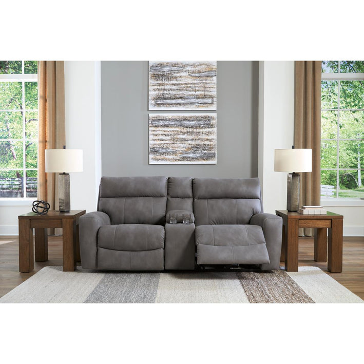 Next-Gen DuraPella 3-Piece Power Reclining Sectional Loveseat with Console
