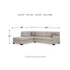 Mahoney 2-Piece Sectional with Ottoman