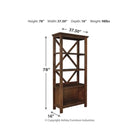 Baldridge Large Bookcase