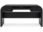 Rowanbeck Home Office Desk with Chair and Storage(PKG018528 (H821-44,H821-01,H821-17))