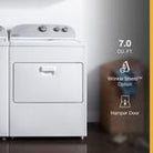 WHIRLPOOL 7.0 cu. ft. Electric Vented Dryer with AUTODRY Drying System, Hamper Door - White (CDEW7110RW)