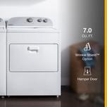 WHIRLPOOL 7.0 cu. ft. Electric Vented Dryer with AUTODRY Drying System, Hamper Door - White (CDEW7110RW)