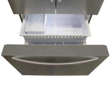 BRAMA 26.6 Cubic Foot French Door Refrigerator Stainless Steel  (BR2660IFDRSS)