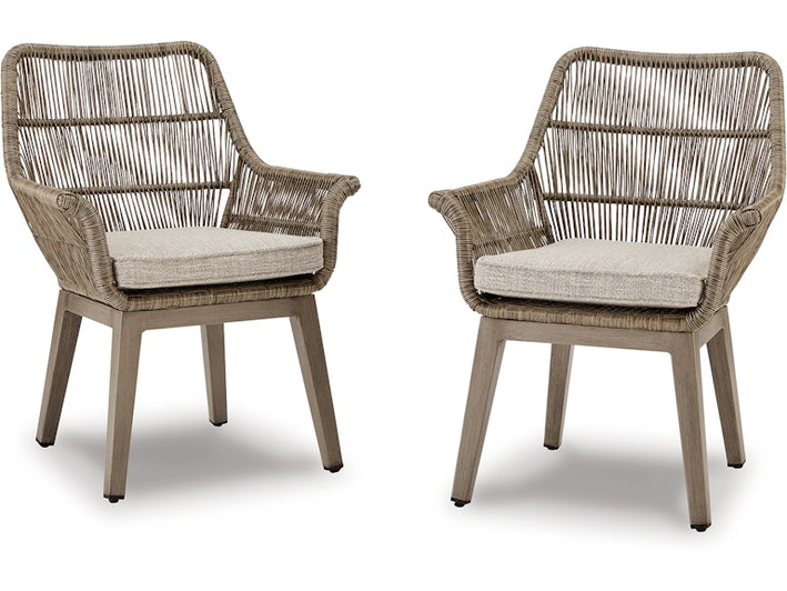 Beach Front Outdoor Dining Table and 6 Chairs (PKG014897)