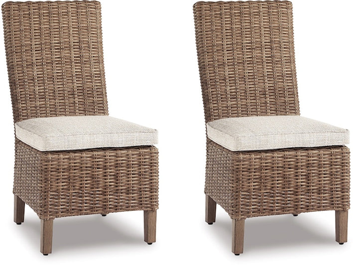 Beachcroft Outdoor Dining Table and 4 Chairs and Bench (PKG000284)