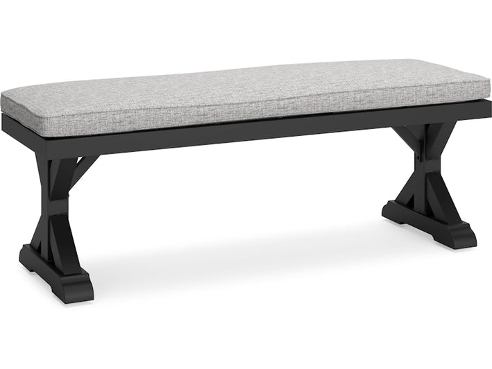 Beachcroft Outdoor Dining Table and 4 Chairs and Bench (PKG016790)