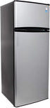 22 Inch Freestanding Top Freezer Refrigerator with 7.3 cu. ft. Capacity, 3 Glass Shelves, Gallon Door Bin, Crisper Drawer, ADA Compliant, and ENERGY STAR®: Stainless Steel (RA733B3S)