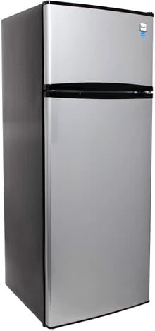 22 Inch Freestanding Top Freezer Refrigerator with 7.3 cu. ft. Capacity, 3 Glass Shelves, Gallon Door Bin, Crisper Drawer, ADA Compliant, and ENERGY STAR®: Stainless Steel (RA733B3S)
