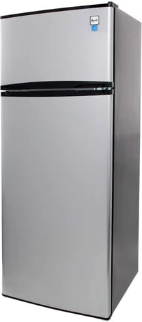 22 Inch Freestanding Top Freezer Refrigerator with 7.3 cu. ft. Capacity, 3 Glass Shelves, Gallon Door Bin, Crisper Drawer, ADA Compliant, and ENERGY STAR®: Stainless Steel (RA733B3S)