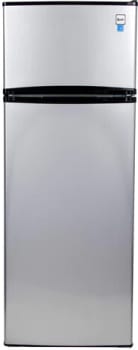 22 Inch Freestanding Top Freezer Refrigerator with 7.3 cu. ft. Capacity, 3 Glass Shelves, Gallon Door Bin, Crisper Drawer, ADA Compliant, and ENERGY STAR®: Stainless Steel (RA733B3S)