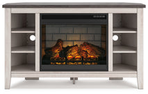 Dorrinson Corner TV Stand with Electric Fireplace (W287W6)